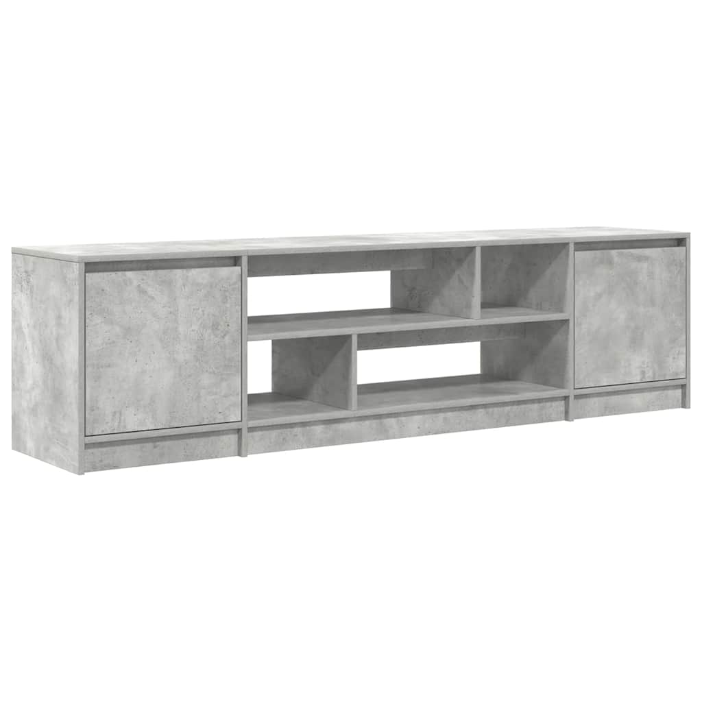 TV Cabinet Concrete Grey 188.5x41x50 cm Engineered Wood